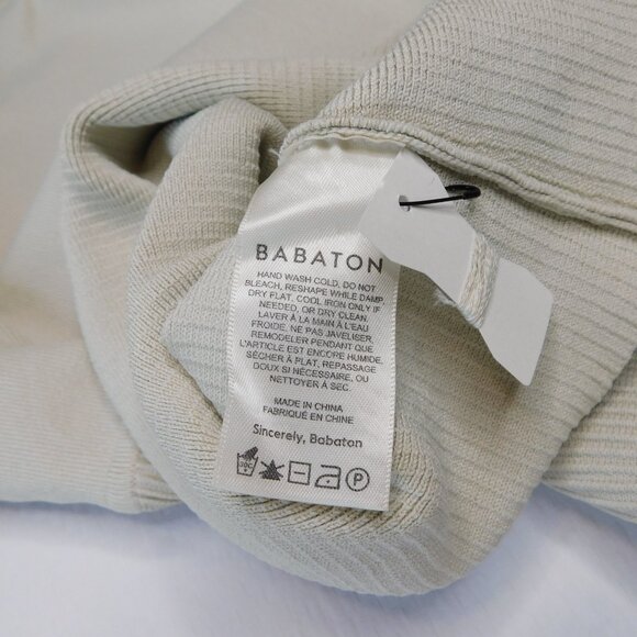 Aritzia Babaton Sculpt Knit Empire Longsleeve | Matte Pearl | Bodycon | EUC | L - Picture 6 of 9
